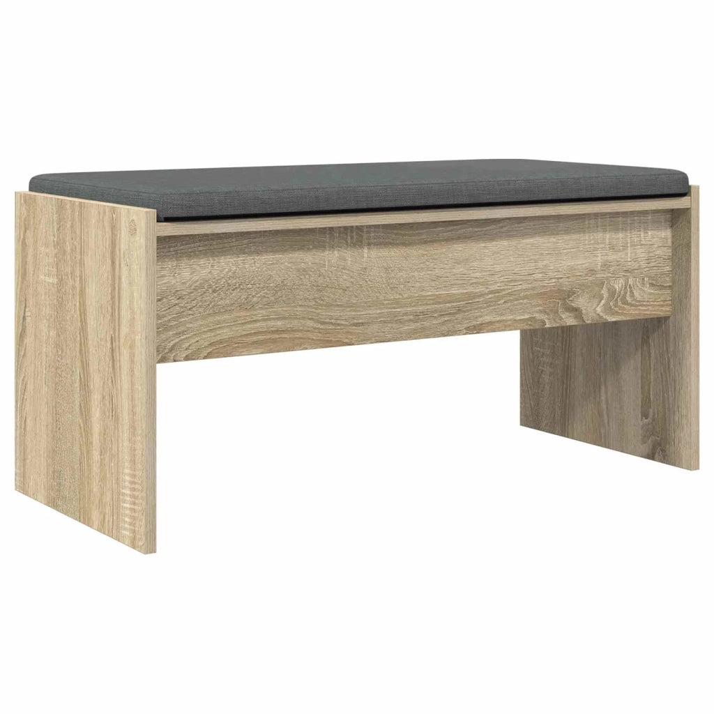 Panca per ingresso con cuscino Rovere Sonoma 83 x 38 x 40 cm 891554