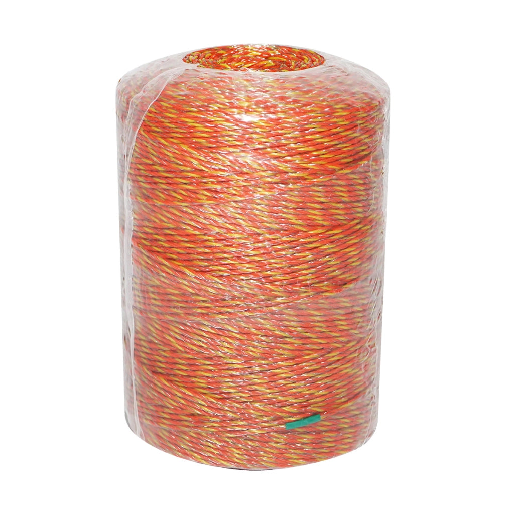 Filo giallo-rosso, diametro 2 mm, 6x0.16 mm SS, 500 m per recinzione elettrica, resistenza 5.5 Ohm, Bourget
