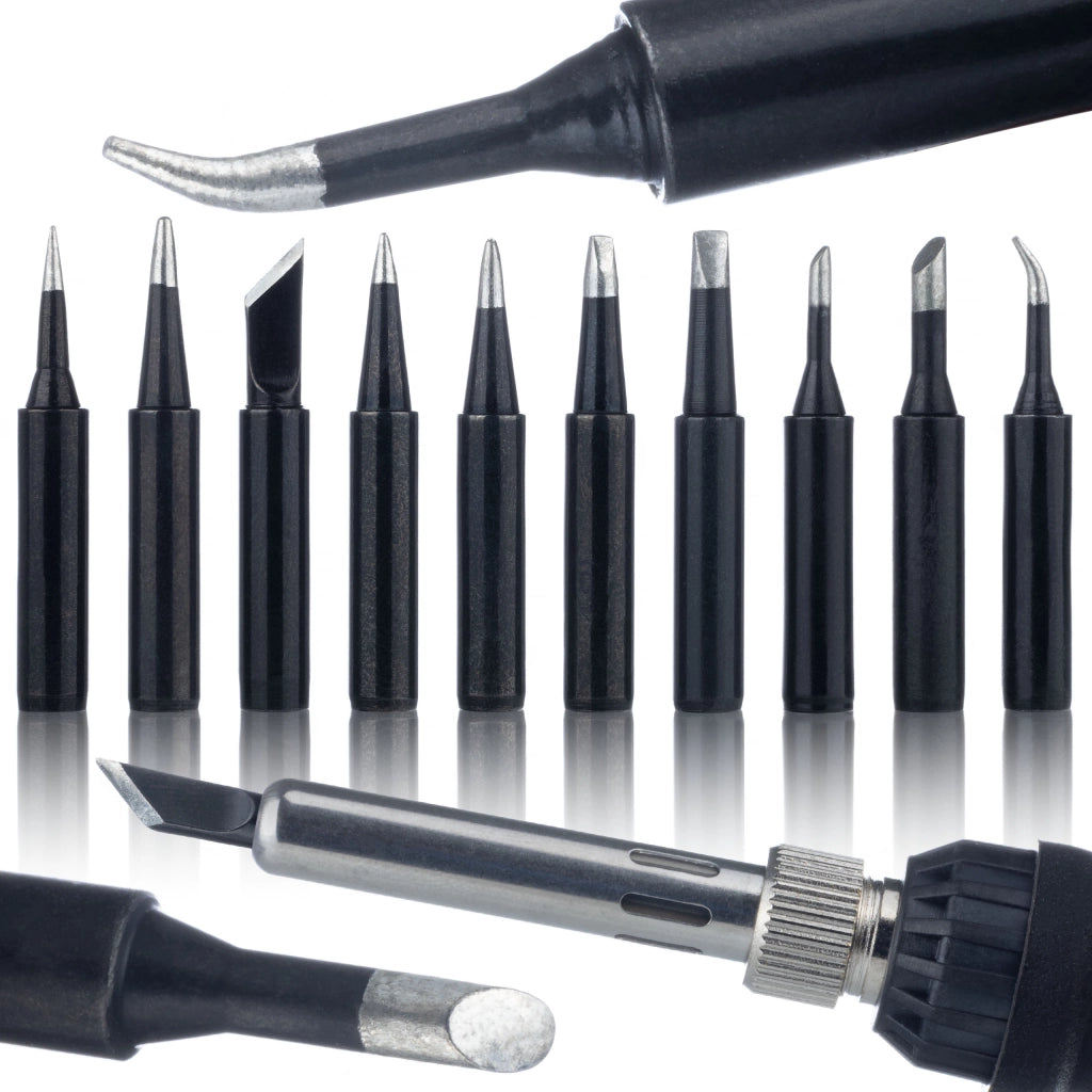 Set Punte Saldanti 900M I-B-K-1.2D-1.6D-2.4D-3.2D-2C-3C-IS Long-Life | Compatibile con Stazioni Rosfix, Yihua, WEP