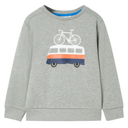 Felpa da Bambino Cachi Chiaro MÃ©lange 92cod mxl 110728
