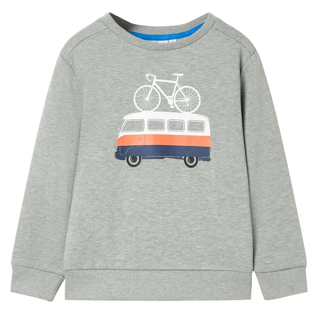 Felpa da Bambino Cachi Chiaro MÃ©lange 92cod mxl 110728