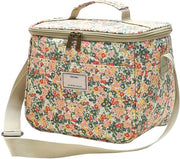 Tas Geïsoleerde Pic-Nic Grande con Bloemen, con Cuscino Isolante, con Cinturino Regolabile e Impermeabile (7,5L, B-Beige)