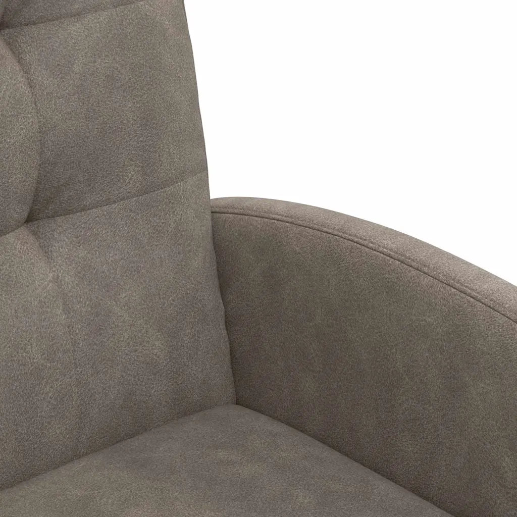 Sedie da Pranzo con Ruote 2 pcs Grigio 58 x 67 x 97 cm