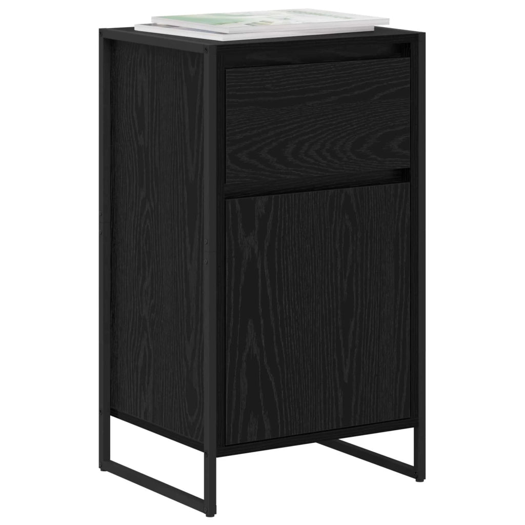 Credenza Rovere Nero 43 x 36 x 75,5 cm Legno multistrato 886582