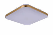 Plafoniera LED quadrata 38cm 24W 4000K oro Light Prestige