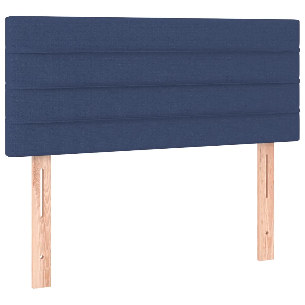 Letto a Molle con Materasso e LED-Struttura Letto con Materasso Blu 90x190 cm in Tessuto 960084