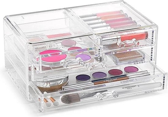 Organizzatore di Trucco con Cassetto - Soluzione di Risparmio di Spazio per il Trucco