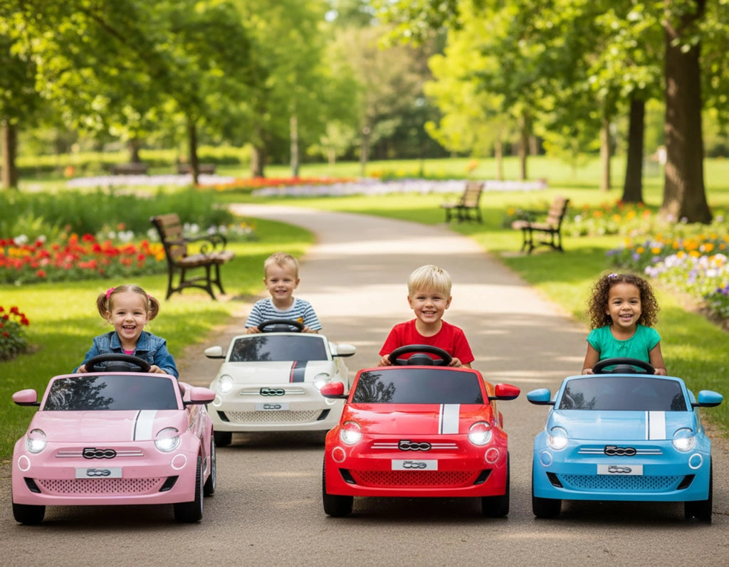 Macchina Elettrica per Bambini Licenza Ufficiale Fiat 500 Small 10,8V 3,1Ah Blu