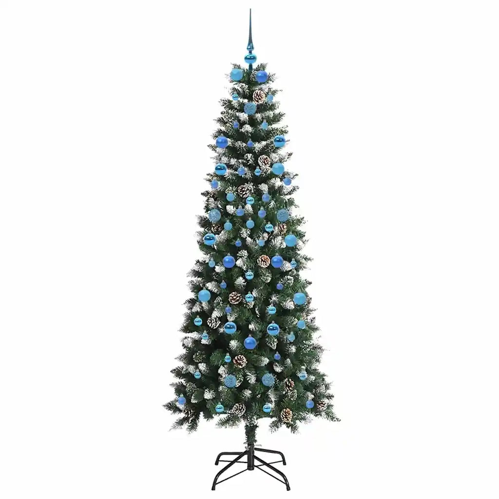 Albero di Natale | Decorazioni natalizie artificiale con 300 LED Verde 210 cm