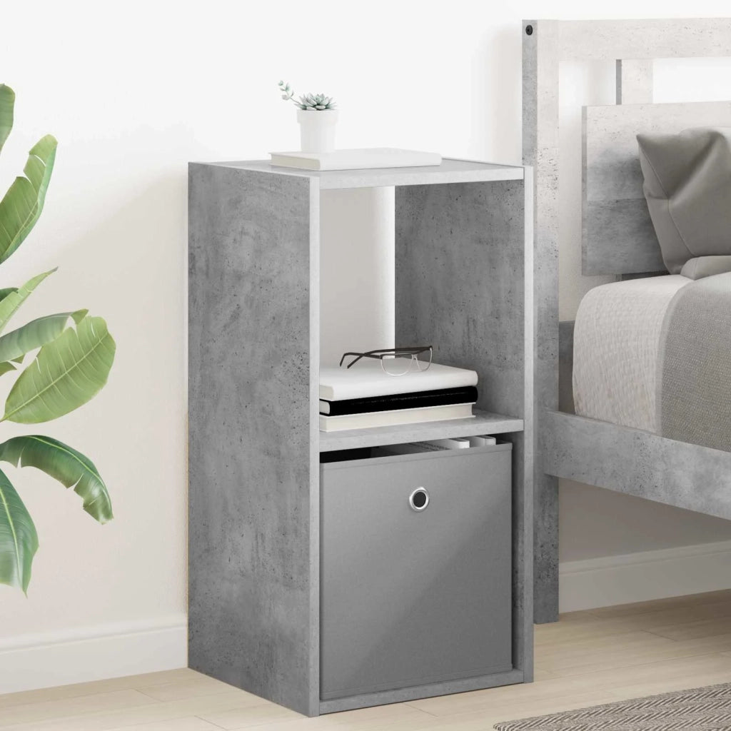 Comodino Grigio cemento 35 x 32 x 68,5 cm Legno multistrato 8000634