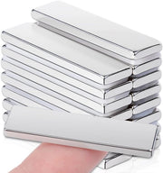 Magnetici rettangolari forti, 40x10x3mm magneti neodimio, magneti forti extra, presa forte, super magnetico, magneti terrestri rari per lavagne magnetiche, magneti forti piccoli per lavagne bianche, 15 pezzi