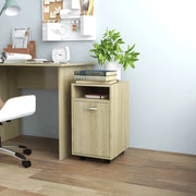 Credenza con Ruote-Buffet-Armadio da cucina Rovere Sonoma 33x38x60 cm Legno Multistrato