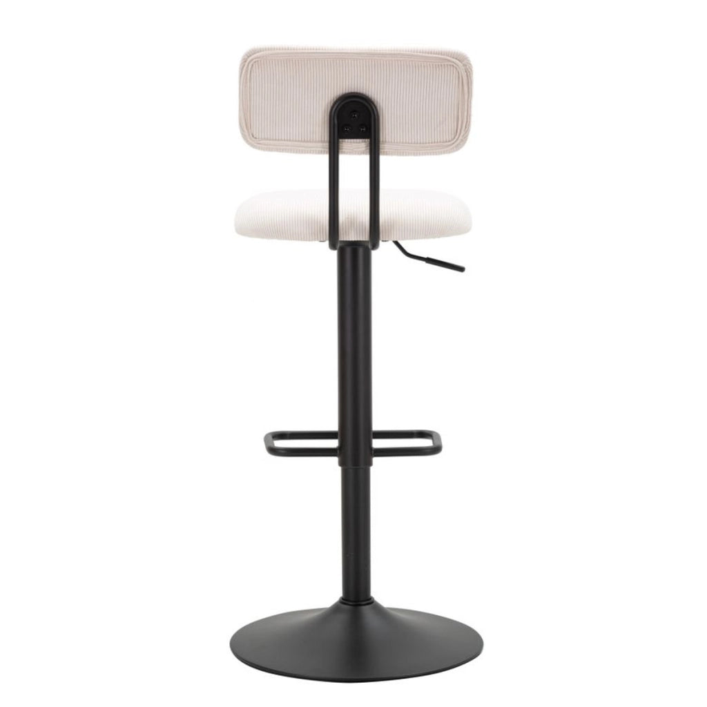 Set di 2 Sgabelli Alti VKH446, Bianco, Metallo, 41x47,5x85 cm