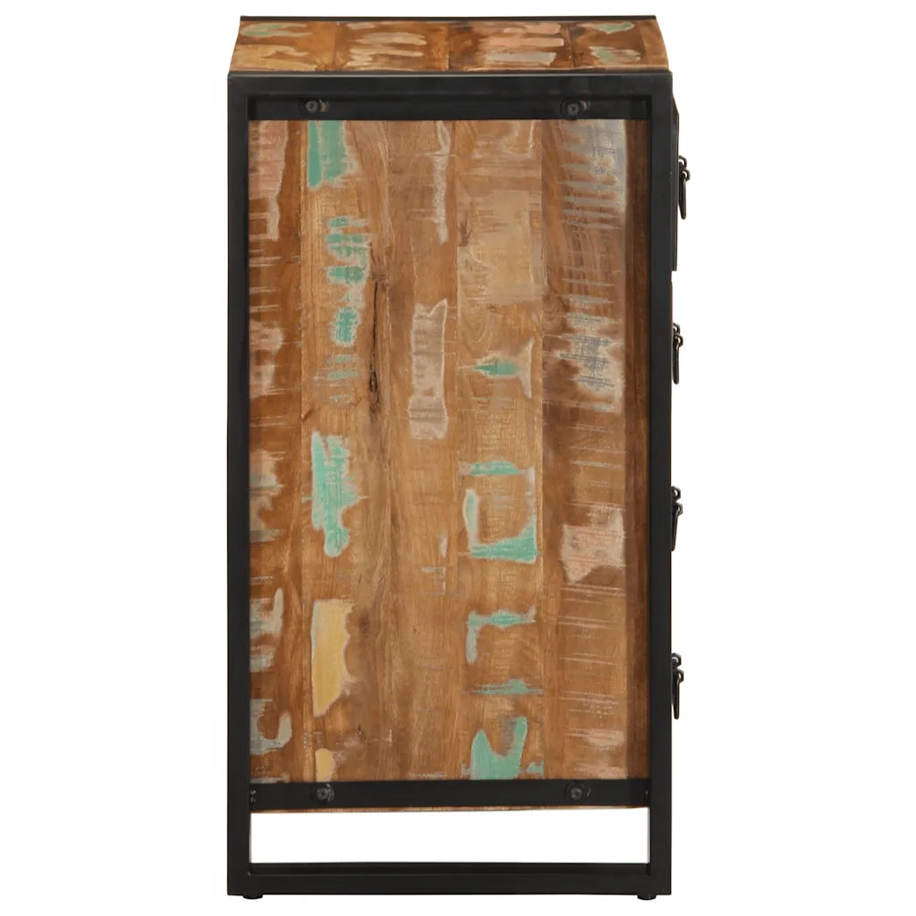 vidaXL Cassettiera Multicolore 40x40x75 cm Legno Massello di Recupero