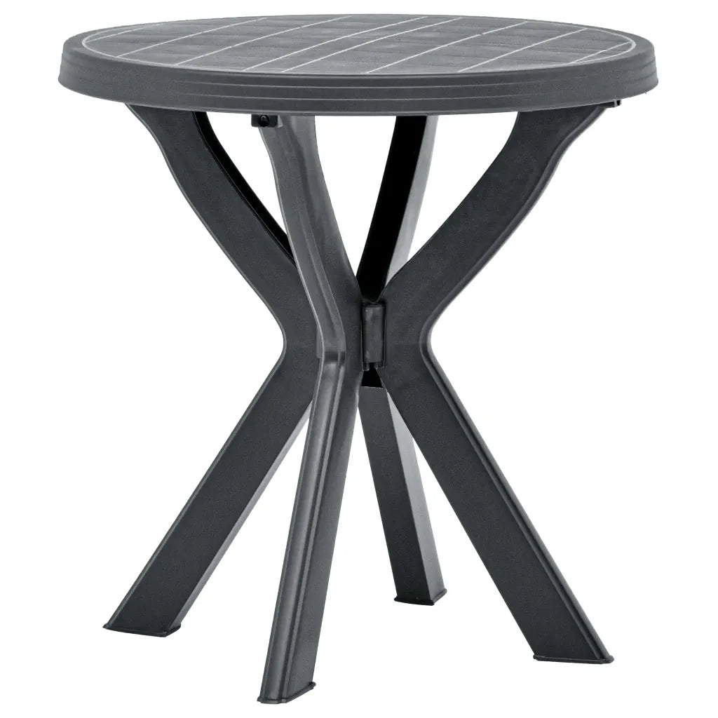 Tavolo da Bistrot Antracite Ø70 cm in Plastica 48798