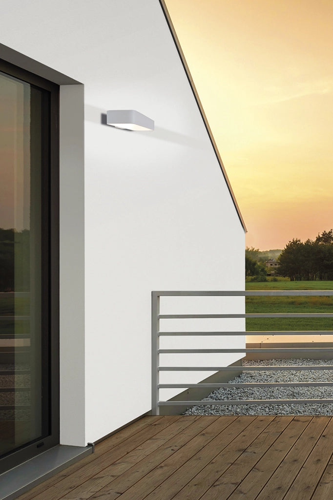 Klaus Lampada da Tavolo LED 8W 3000K IP40 con Accensione Touch in Alluminio Bianco - Design Minimalista - Rossini Group
