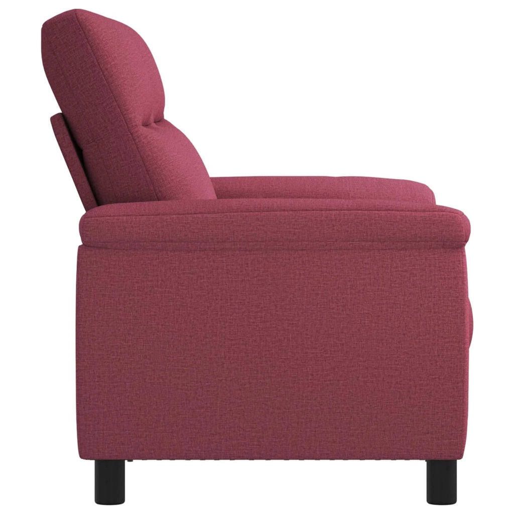 Divano Rosso Vino 178 x 90 x 95 cm Tessuto 42040944