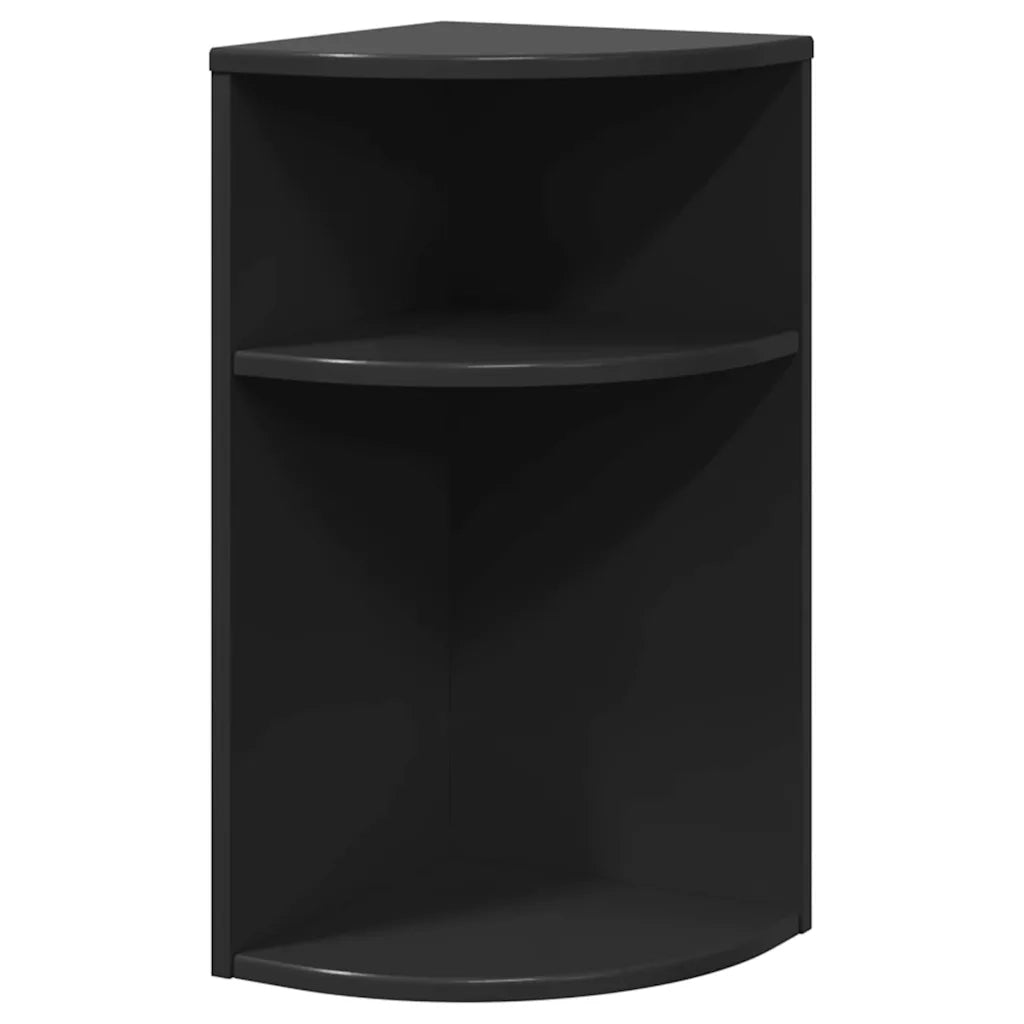 Tavolino | Tavolo laterale Nero 29,6 x 29,6 x 60 cm Legno multistrato