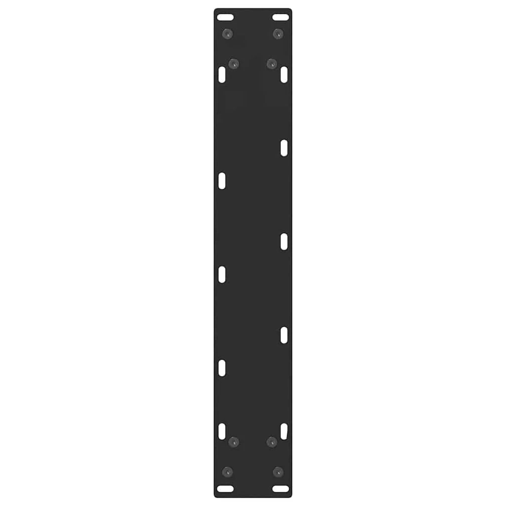Set di 2 gambe per tavolo da bar quadrate regolabili 40 x 90 cm in acciaio nero 02_0057564