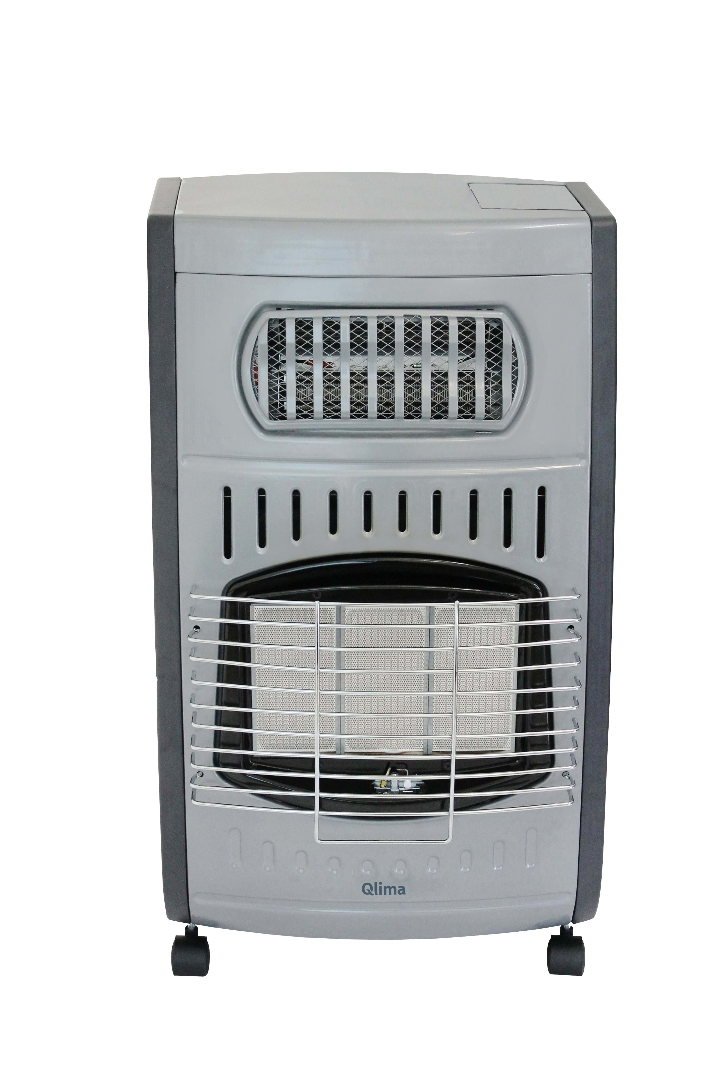 Stufa a Gas Gpl da Interno ad Infrarossi Ventilata 4.2 kW + 2.0 kW Qlima GH3062RF Grigia