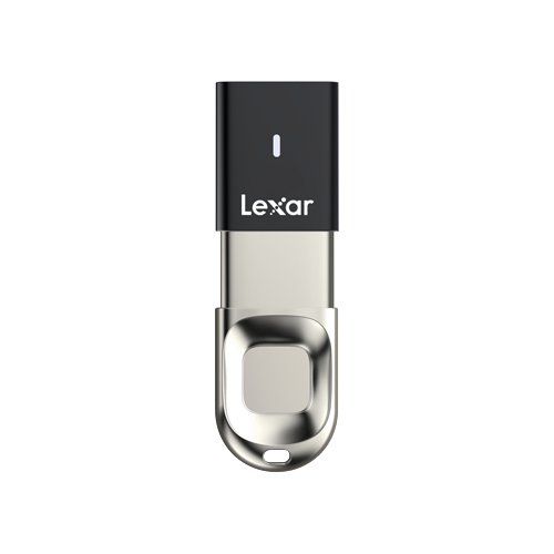 Chiavetta usb lexar ljdf35 32gbbk jumpdrive f35 fingerprint black e si