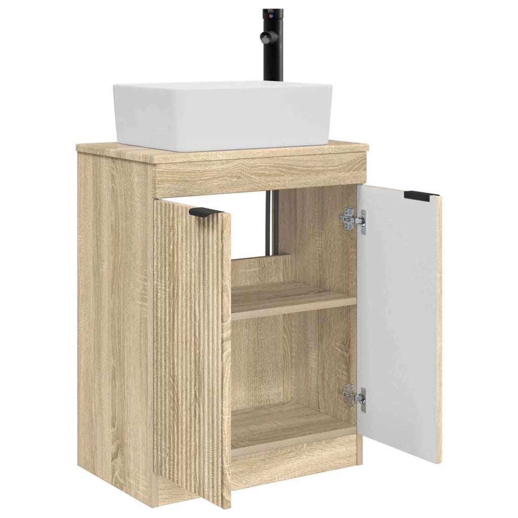 Mobile da bagno con lavabo Rovere Sonoma 54 x 35 x 83 cm 890160