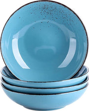 Set di servizio per zuppe, grande set di piatti per insalata, ciotola per zuppe profonda, resistente al microonde, lavabile in forno a microonde, set di piatti da servizio.