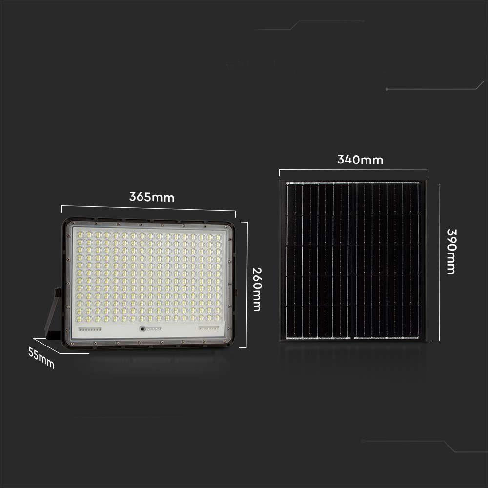 Faro LED solare V-TAC 30W 4000K 2600lm IP65 telecomando