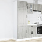 Armadio da Cucina Kalmar Grigio Sonoma in Legno Multistrato 853633
