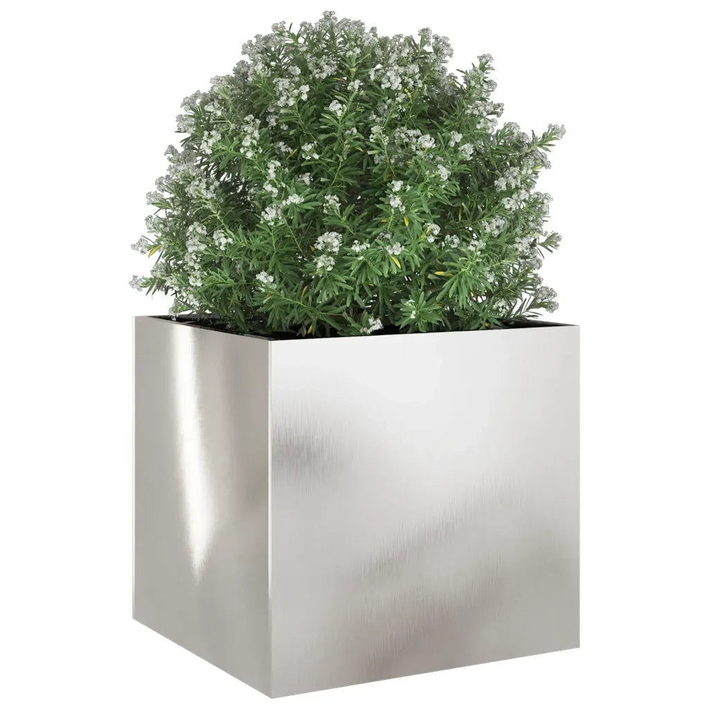 Fioriera Argento 49x47x46 cm in Acciaio Inox 841567