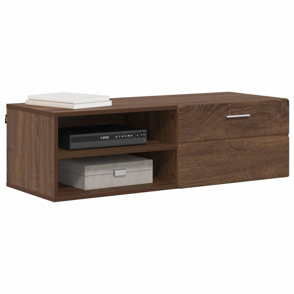 Armadio in Legno con cassetto Rovere Marrone 100,5 x 39 x 30 cm 880248