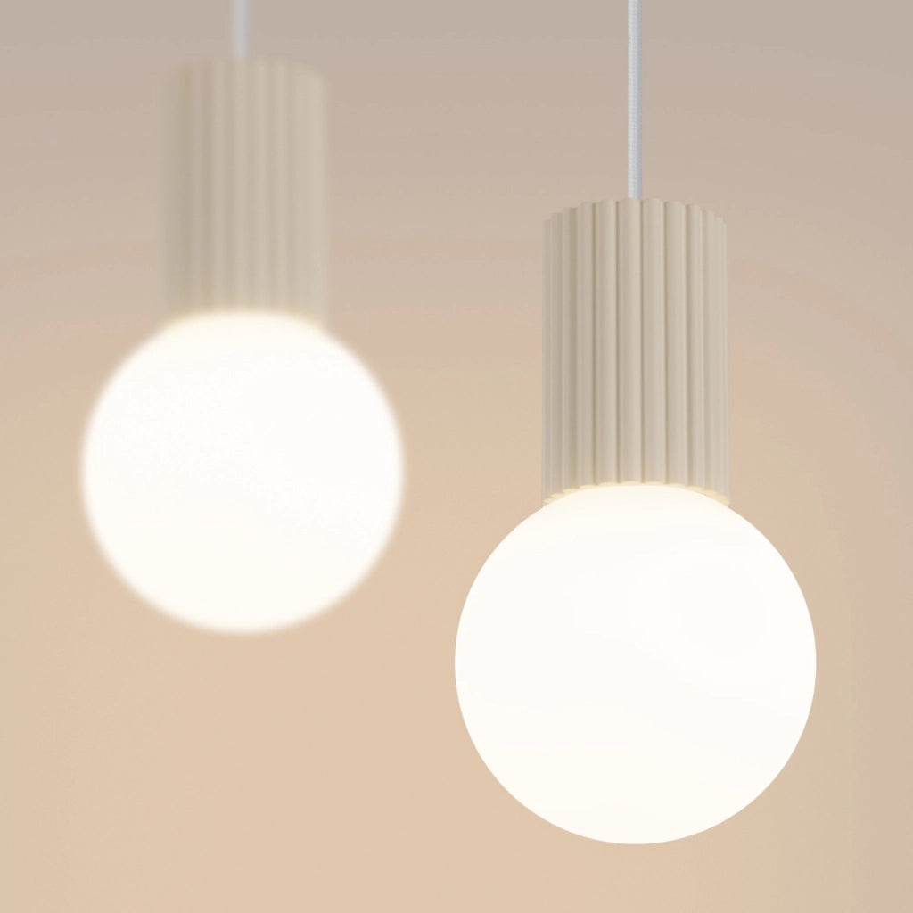 Lampada a sospensione HALO 2L beige