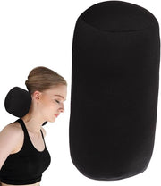 Cuscino di supporto - Cuscino cervicale - Viaggio confortevole - Piumino di microsfere morbide - 30x16 cm - Nero
