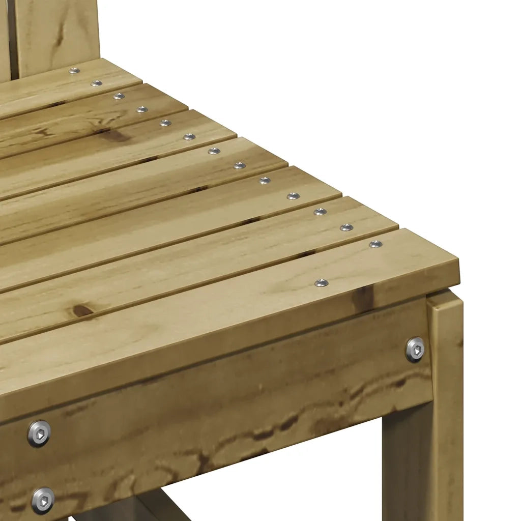 Sedia da patio-Sedia da Giardino 50,5x55x77 cm in Legno Impregnato di Pino