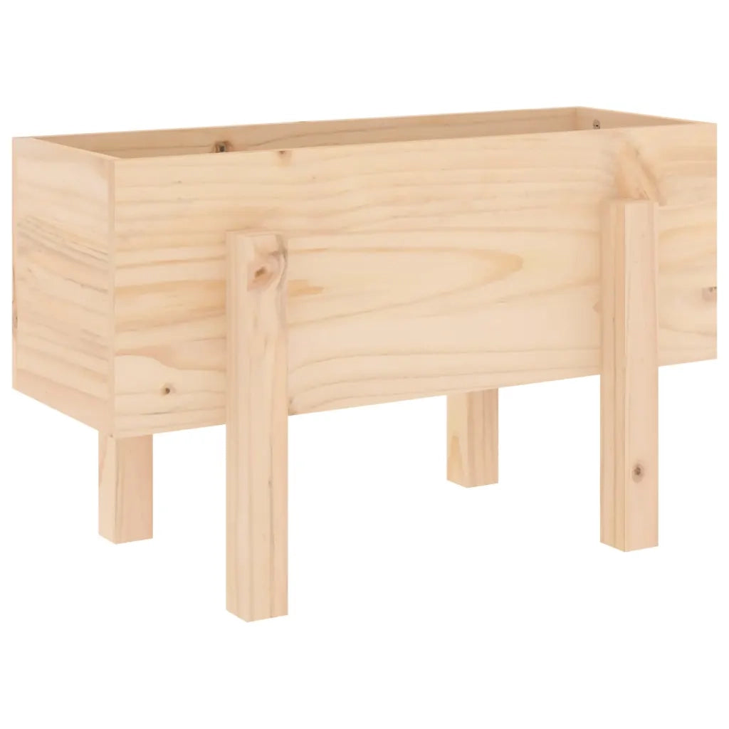 Fioriera da Giardino-Vaso da Esterno 62x30x38 cm in Legno Massello di Pino