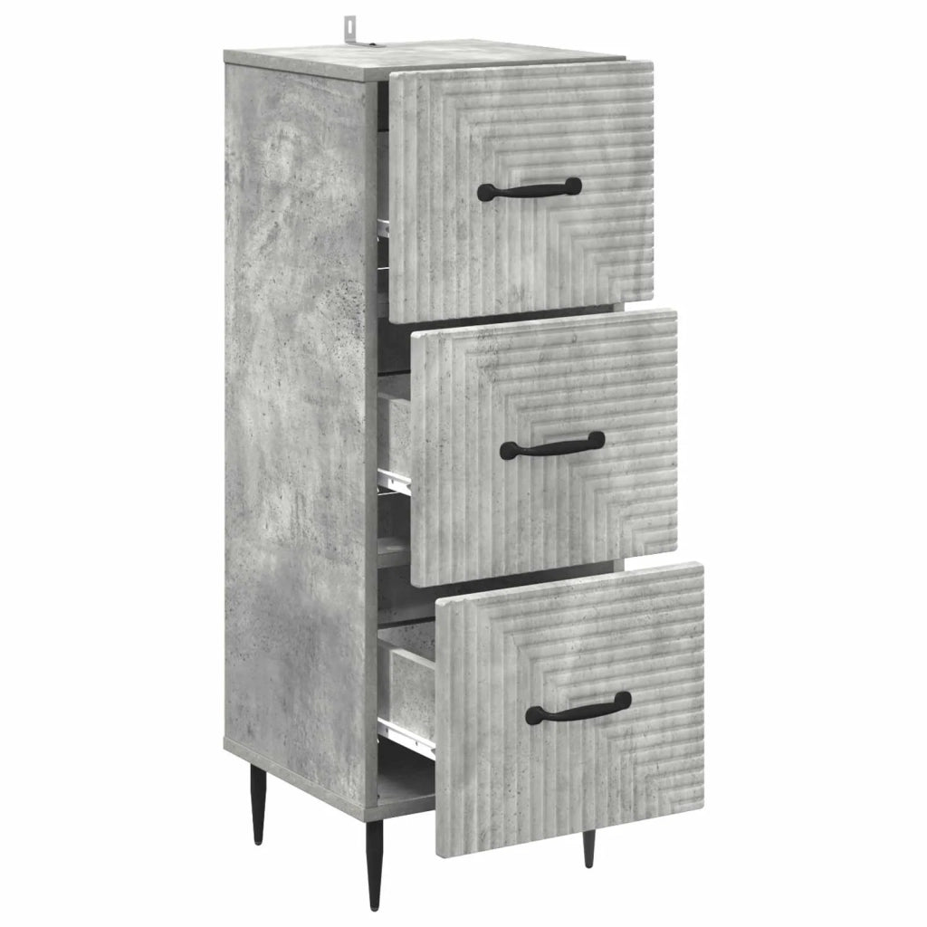 Mobile con Cassetti Grigio Cemento 33 x 34,5 x 89,5 cm 894848