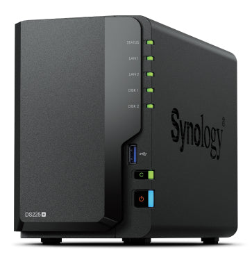 Nas synology ds225+ 2hd 3.5/2.51p lan rj45/1gbe/2p usb3.0