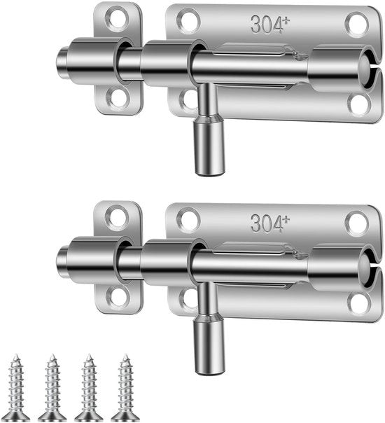 Maniglia di Sicurezza in Acciaio Inossidabile - Maniglia di Sicurezza con Blocco - Maniglia di Sicurezza con Protezione - Maniglia di Sicurezza con Rosetta - 2 Pezzi 10 cm - Chiusura a Chiave