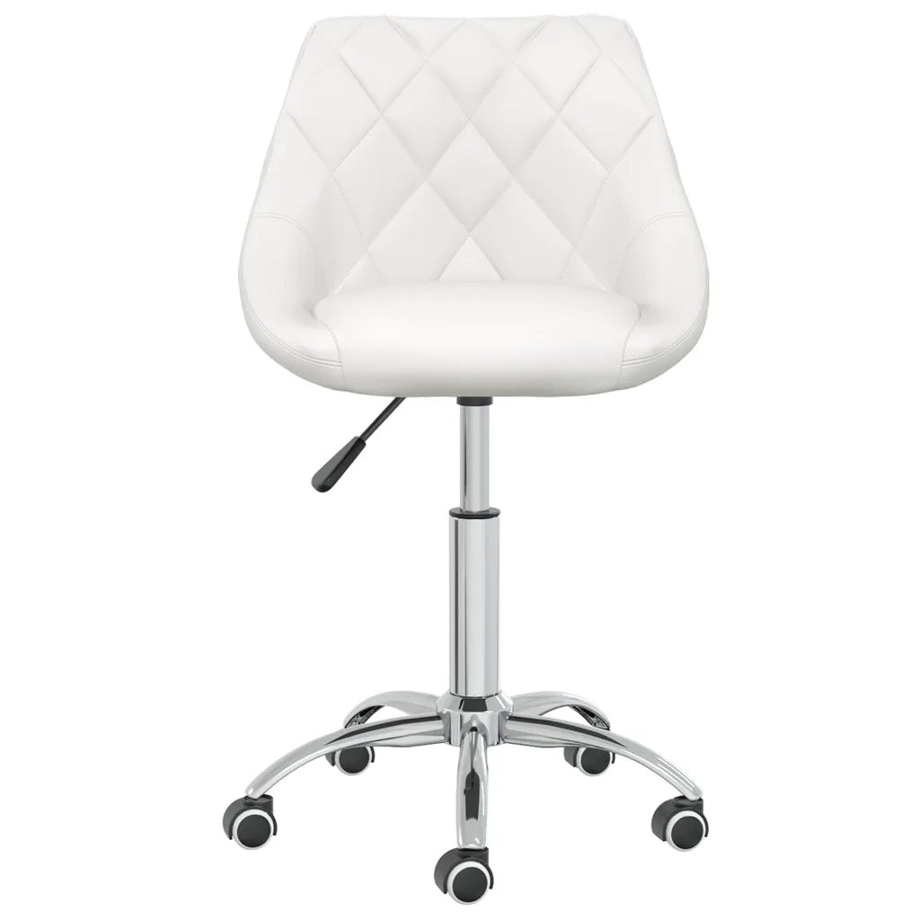 Sedia da Ufficio Girevole Bianca in Similpelle cod mxl 58087