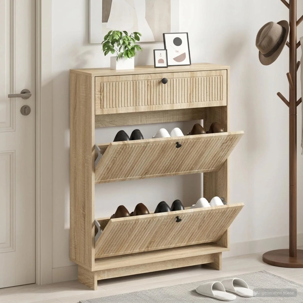 Mobile per scarpe EDE 78 x 24 x 103 cm Legno ingegnerizzato 895997