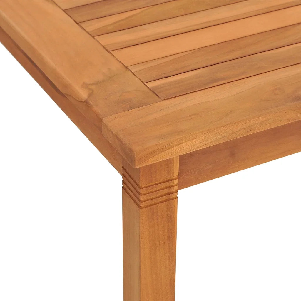 Tavolo da Pranzo da Giardino 150x90x75cm Legno Massello di Teak 316606