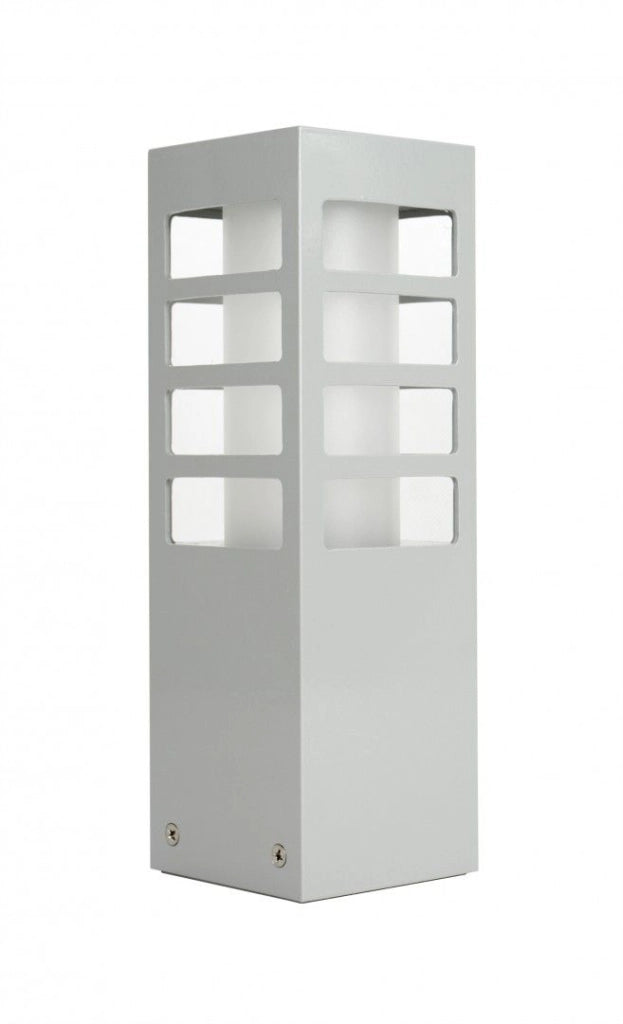 Paletto da giardino 25cm E27 argento IP54 SU-MA RADO