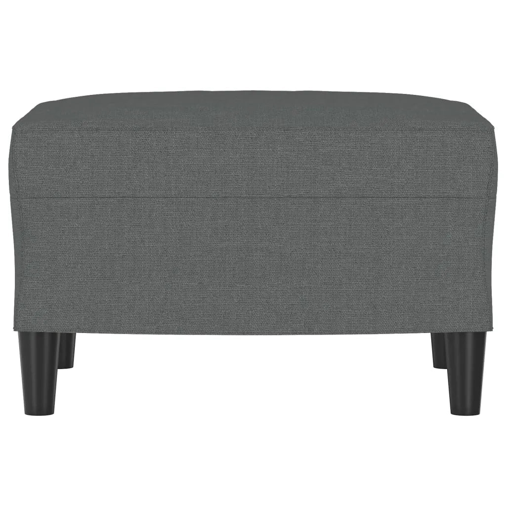 Poggiapiedi Grigio Scuro 60x50x41 cm in Tessuto 349280
