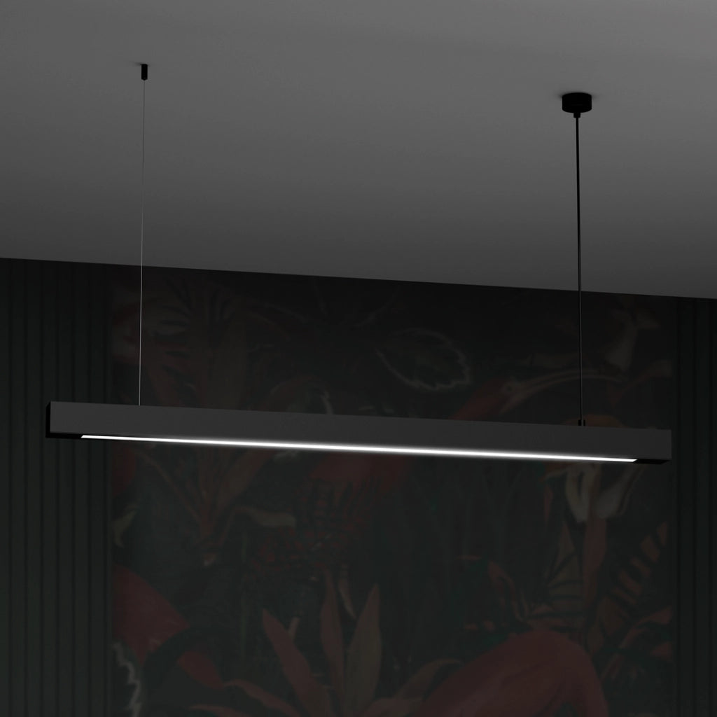 Lampada a sospensione Lungo 124 cm T8 nero Milagro