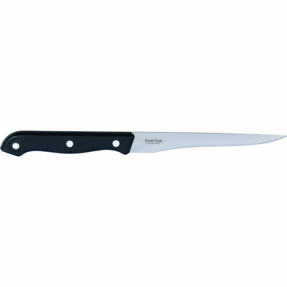 Trade Shop - Set Ceppo Coltelli In Acciaio Inox Da Cucina 8 Pezzi Con Stand Portacoltelli In Legno -