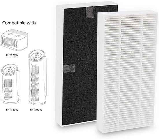 Adatto per filtro HEPA, luce di ricambio per l'aspiratore da aria Febreze FRF102B HRF201B HHT290, 1 confezione (2 pezzi)