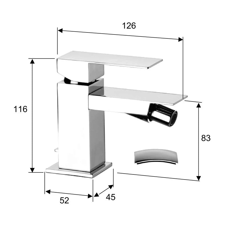 Rubinetto bidet - serie q design