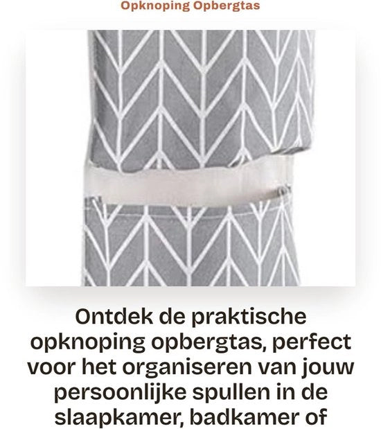 Organizzatore per Parete a 3 Tasche con Design - Realizzato in Cotone/Lino di Alta Qualità - Ideale per Chiavi/Telefoni/Prodotti per la Bellezza - Sostenibile e Facile da Pulire