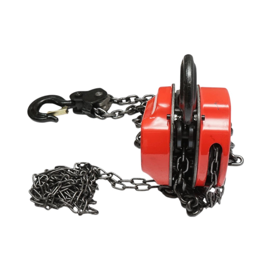 Paranco manuale con catena da 3 m, portata massima 3000 kg, gancio di sicurezza Breckner Germany