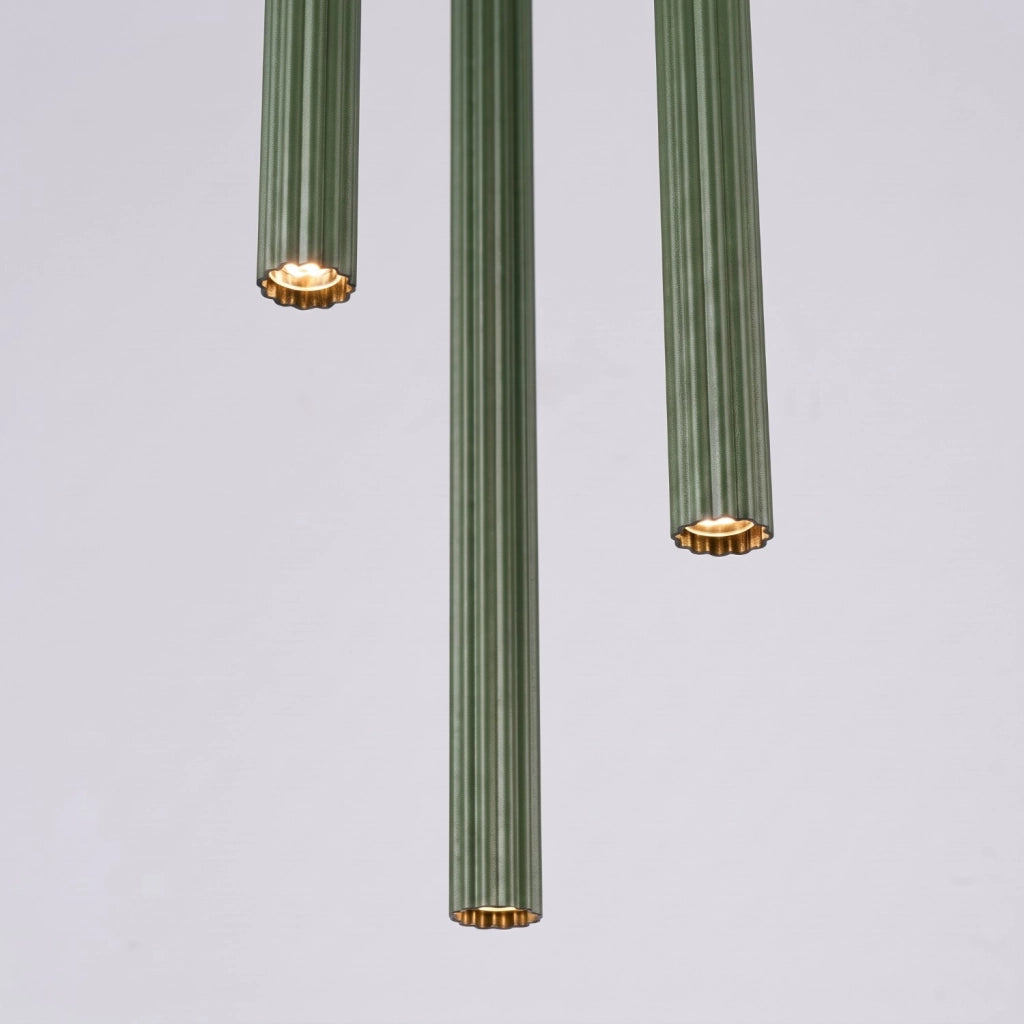 Lampada a sospensione ARCHE 3P verde oliva